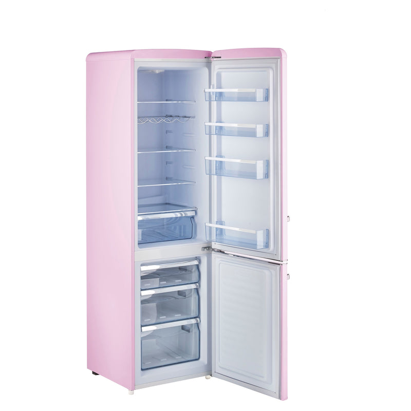 Unique 22 inch 9 cu Retro Bottom Mount Fridge UGP-275L BP AC *Frontal Damage* - Scratch and Dent