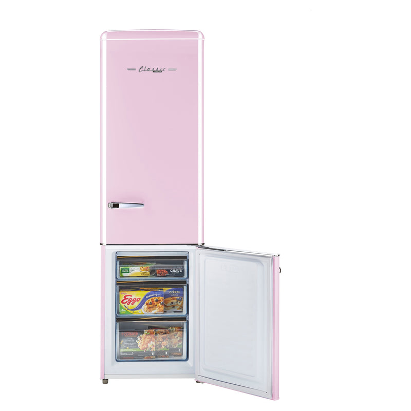 Unique 22 inch 9 cu Retro Bottom Mount Fridge UGP-275L BP AC *Frontal Damage* - Scratch and Dent