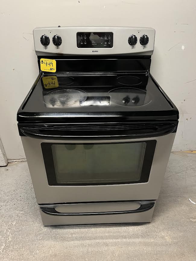 Used Kenmore Stainless Steel Glass Top Range W/ Self Clean GT4