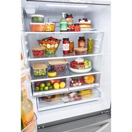 LG 33 inch 25 cu French Door Fridge LRFCS2503S - Refurbished