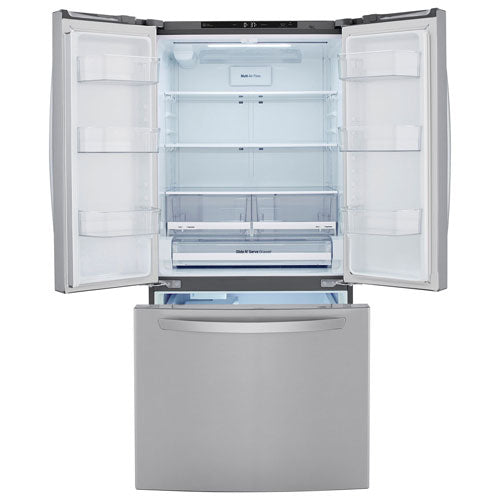 LG 33 inch 25 cu French Door Fridge LRFCS2503S - Refurbished