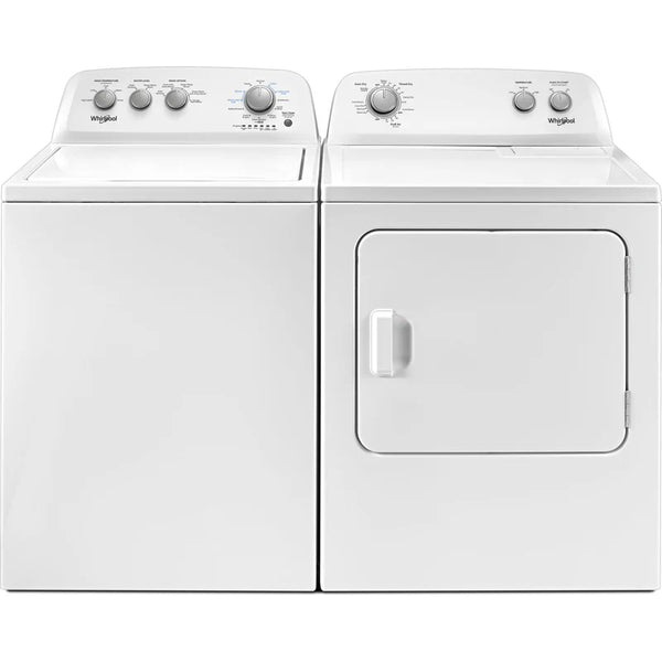 Whirlpool Top Load Laundry Set WTW4855HW, YWED4850HW - Scratch and Dent SET12