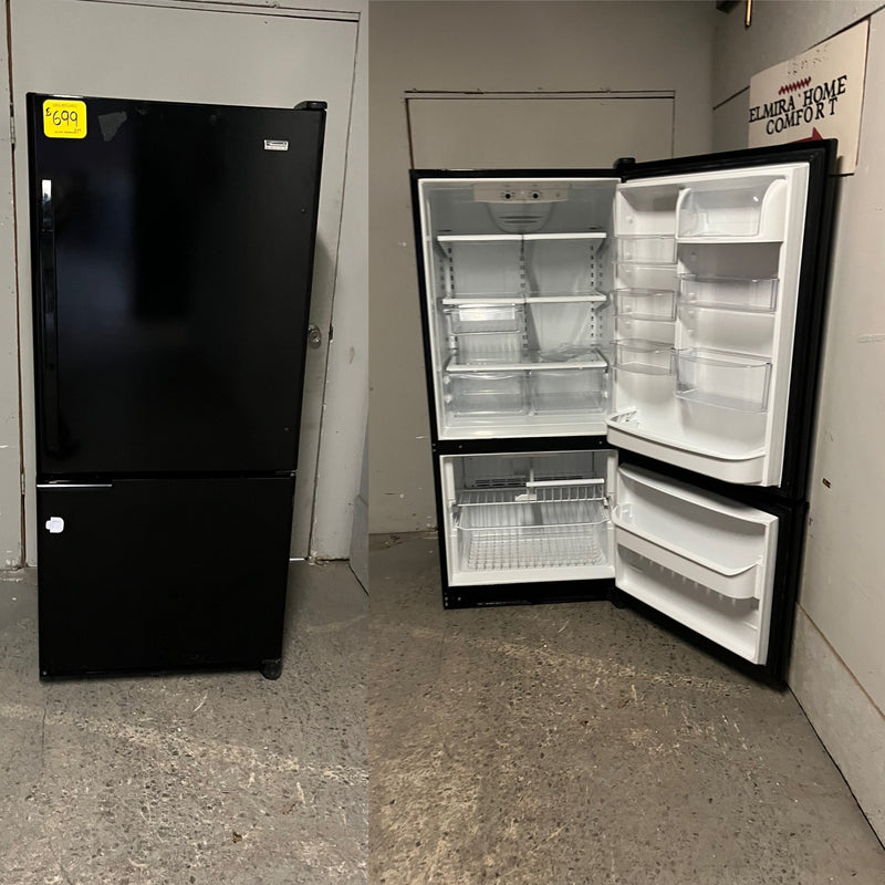 Used Kenmore Black Bottom Mount Fridge - BM1