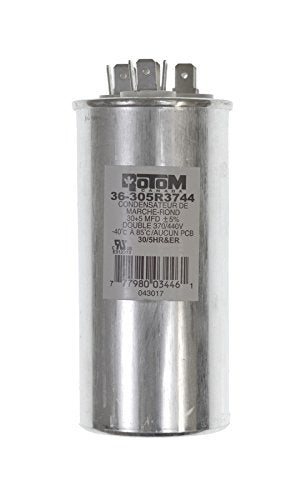 Rotom Dual Round Voltage Run Capacitor 30/5 MFD, 370/440v