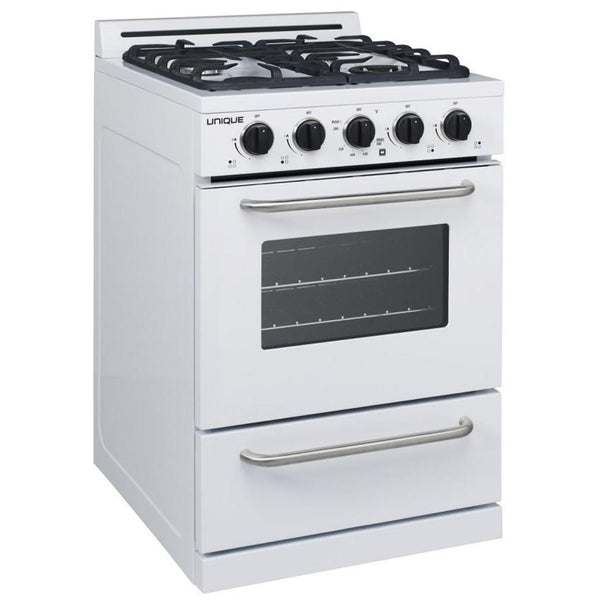 Unique Appliances 24-inch Freestanding Gas Range UGP-24G OF1 W IMAGE 1