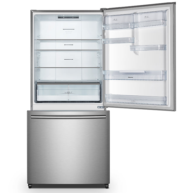 Hisense 31 inch 17 cu Counter-Depth Bottom Mount Fridge RB17N6DSE-LH - Refurbished