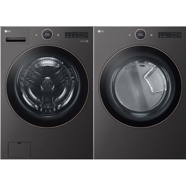 LG Chrome Washer & Dryer Set WM6500HBA, DLEX6500B- Refurbished