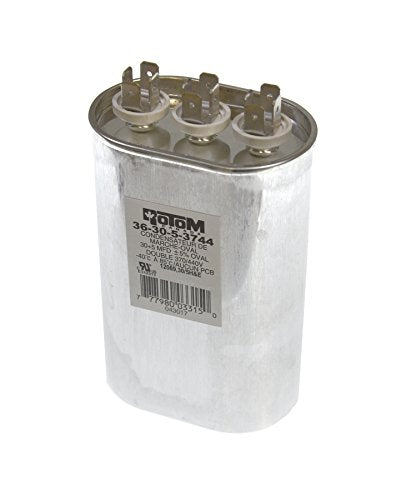 Rotom Dual Oval Voltage Run Capacitor 30/5 MFD, 370/440v