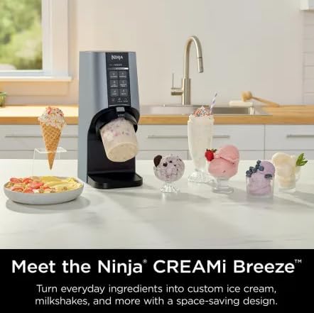 Ninja® CREAMi® Breeze 7-in-1 Ice Cream Maker NC201C - Refurbished