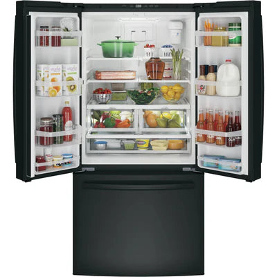 GE 33 inch 19 cu Counter-Depth French Door Fridge GWE19JGLBB - Clearance