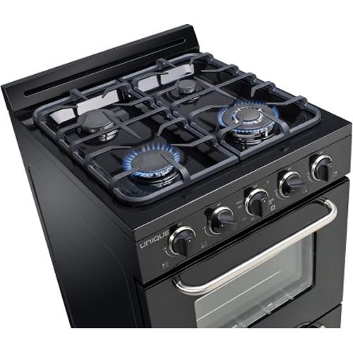 Unique Appliances 24-inch Freestanding Gas Range UGP-24G OF1 B IMAGE 4