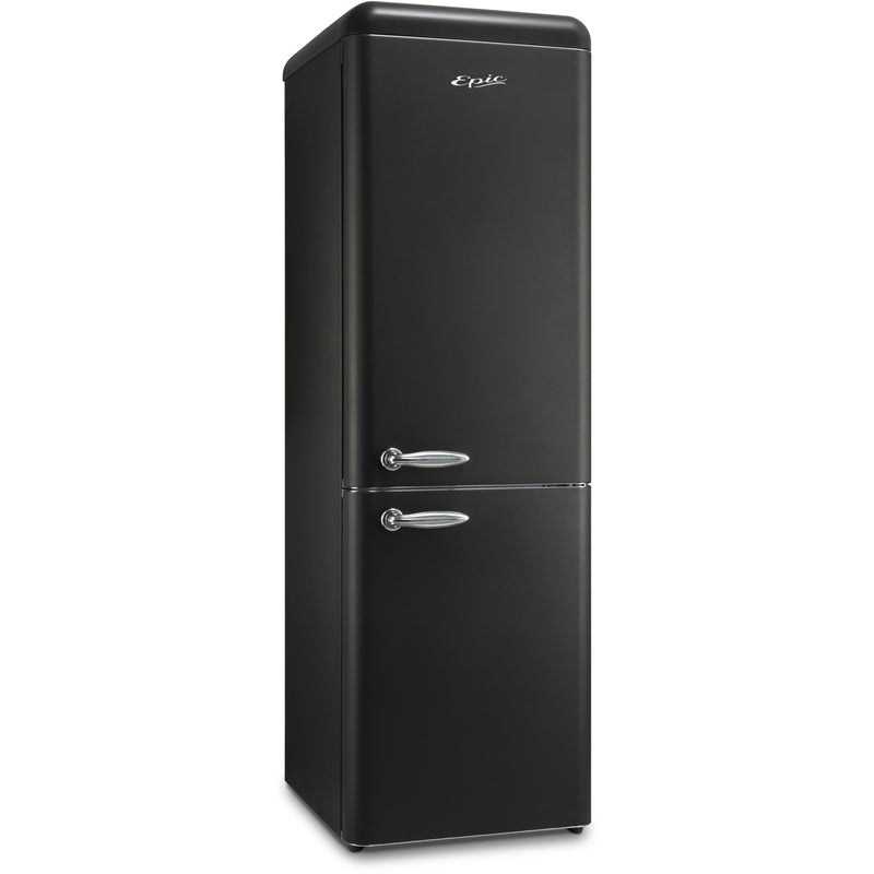 Epic 24-inch, 11 cu.ft. Bottom Freezer Refrigerator with LED Lighting ERFF111BL IMAGE 2