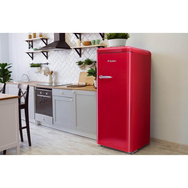 Epic 9cu Classic Retro All Fridge ERAR88RED - Scratch and Dent