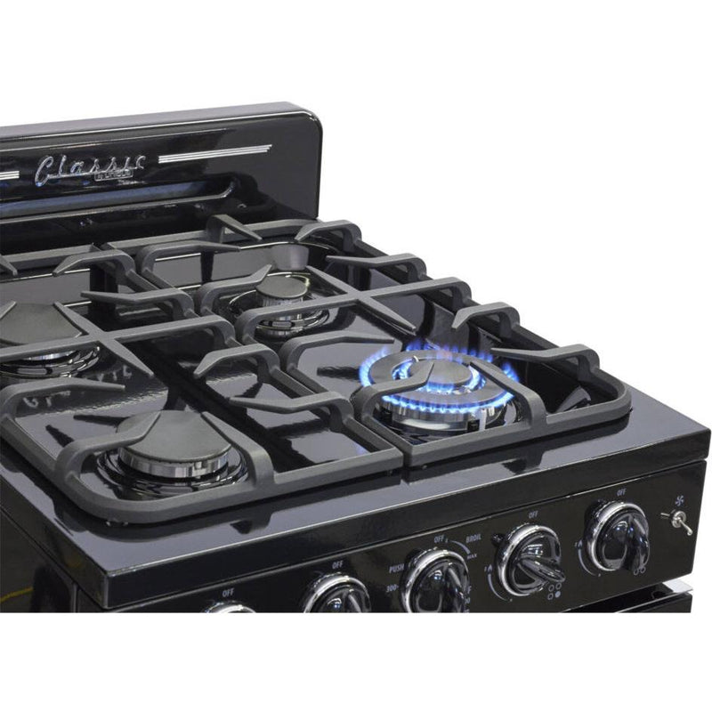 Unique Appliances 24-inch Freestanding Gas Range with Convection Technology UGP-24CR B IMAGE 12