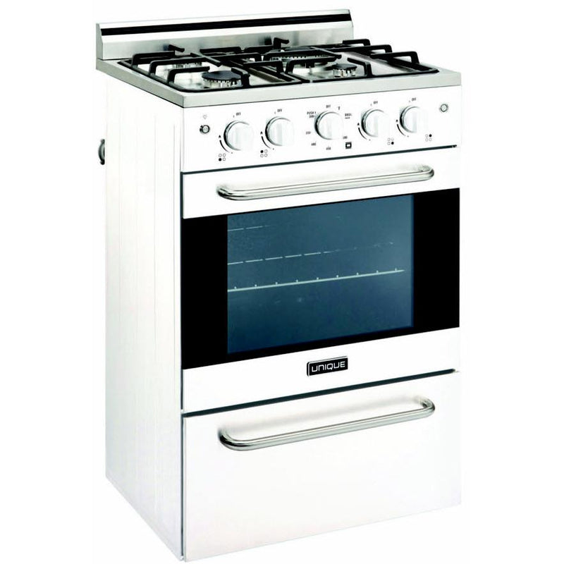 Unique Appliances 20-inch Freestanding Gas Range with Convection Technology UGP-20V PC1 W IMAGE 3