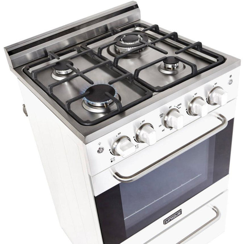 Unique Appliances 20-inch Freestanding Gas Range with Convection Technology UGP-20V PC1 W IMAGE 6