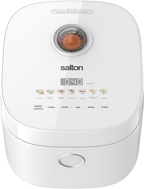 Salton 20 Cup Micom Multifunction Digital Rice Cooker RC2129WH - Refurbished