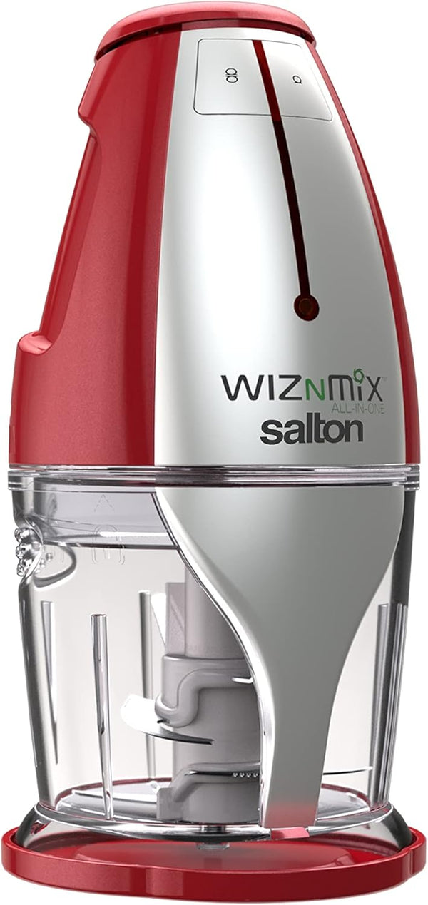 Salton WizNMix All-in-One Food Processor, Chopper & Blender P2102RD  - Refurbished