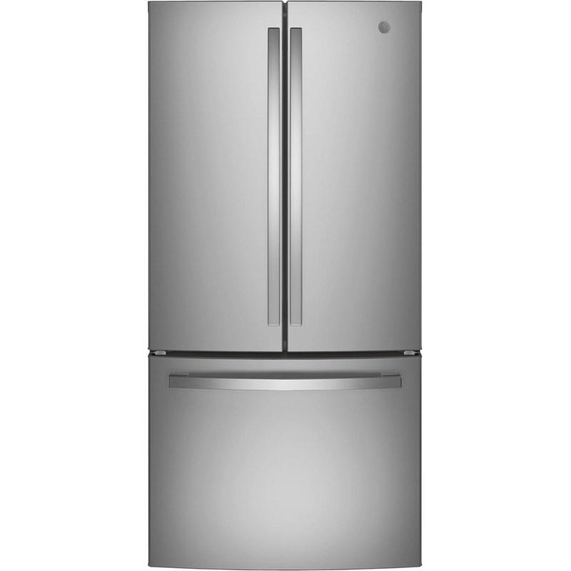 GE 33 inch 19 cu Counter-Depth French Door Fridge GWE19JYLFS - Floor Model