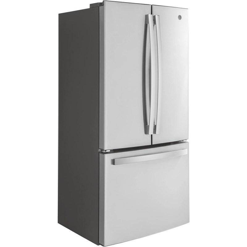 GE 33 inch 19 cu Counter-Depth French Door Fridge GWE19JYLFS - Floor Model