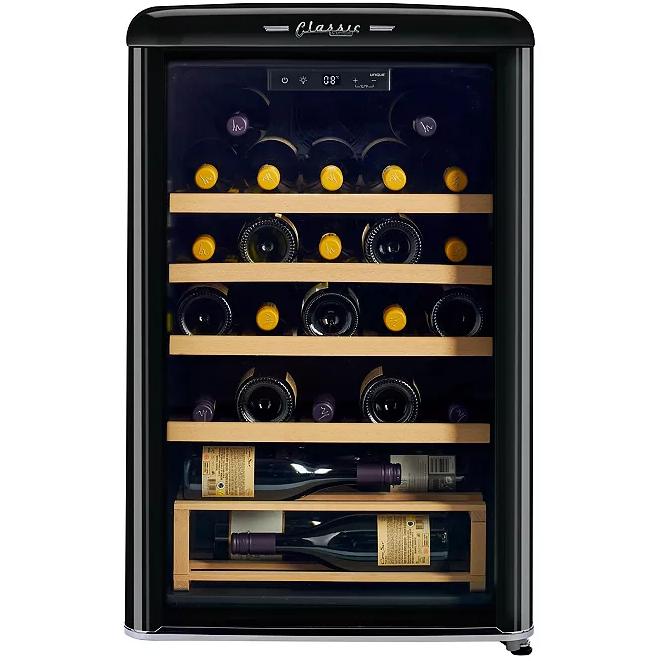 Unique Appliances 28-Bottle Classic Retro Wine Cooler with Single Zone UGP-125CR WF B IMAGE 1