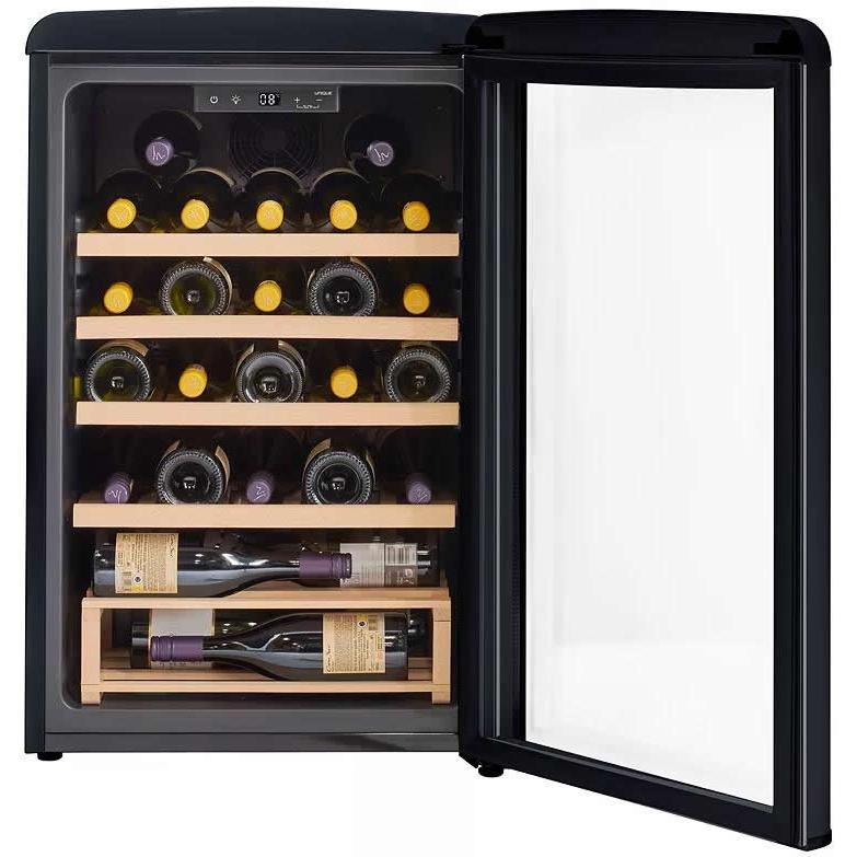 Unique Appliances 28-Bottle Classic Retro Wine Cooler with Single Zone UGP-125CR WF B IMAGE 3