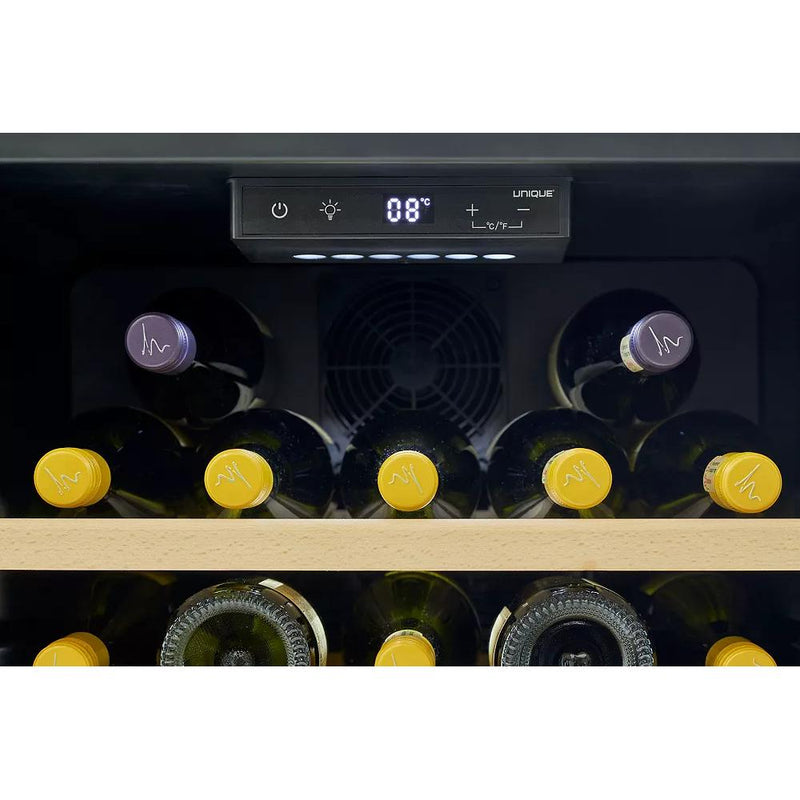 Unique Appliances 28-Bottle Classic Retro Wine Cooler with Single Zone UGP-125CR WF B IMAGE 4