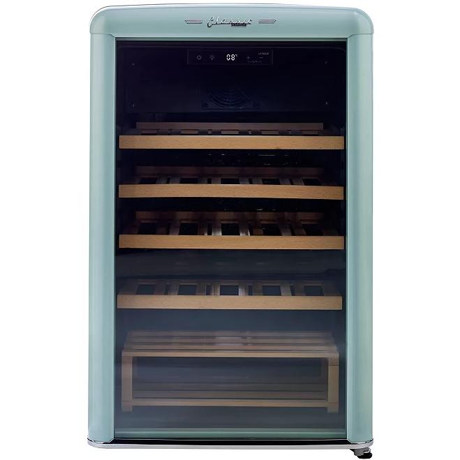 Unique Appliances 28-Bottle Classic Retro Wine Cooler with Single Zone UGP-125CR WF T IMAGE 2