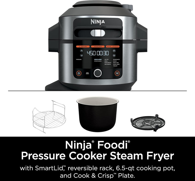 Ninja® Foodi® Pressure Cooker Steam Fryer with SmartLid™ OL500C - Refurbished