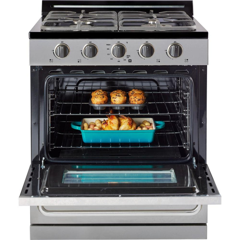 Unique Appliances 30-inch Freestanding Gas Range (Battery Ignition) UGP-30G OF2 S/S IMAGE 4