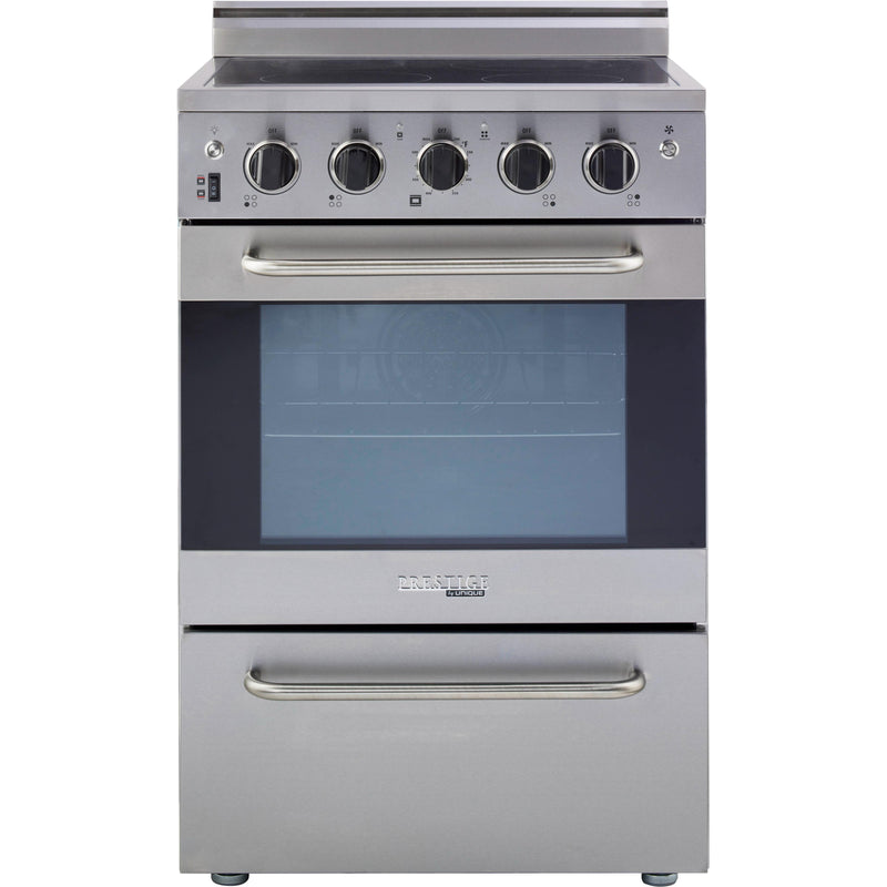 Unique Appliances 24-inch Freestanding Electric Range with Storage Drawer UGP-24V EC S/S IMAGE 1