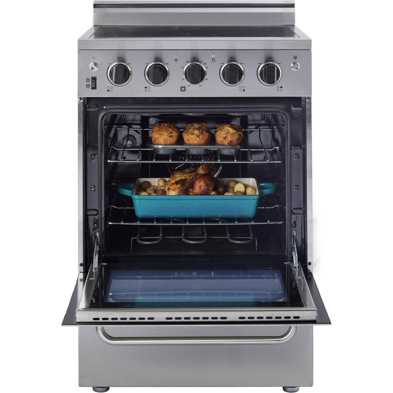 Unique Appliances 24-inch Freestanding Electric Range with Storage Drawer UGP-24V EC S/S IMAGE 2