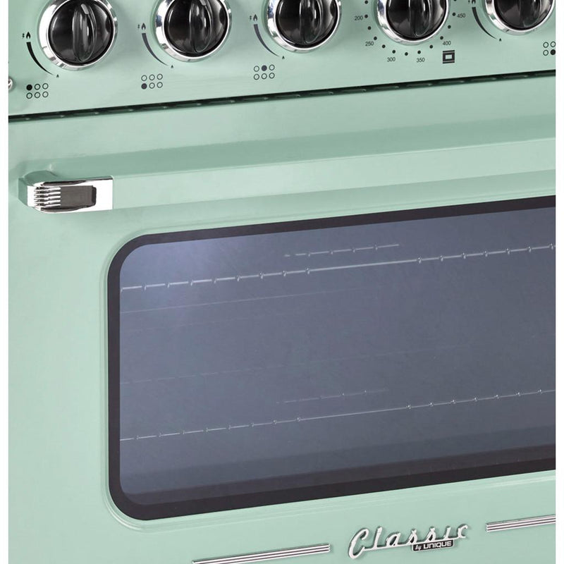 Unique Appliances 36-inch Freestanding Classic Retro Gas Range with Pro Convection UGP-36CR LG IMAGE 13