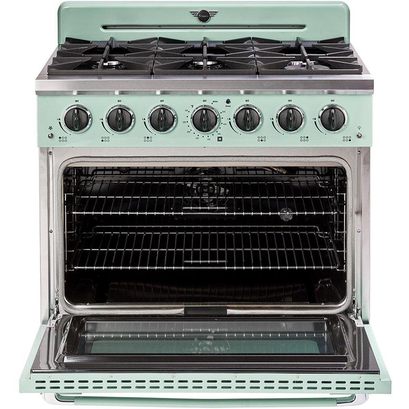 Unique Appliances 36-inch Freestanding Classic Retro Gas Range with Pro Convection UGP-36CR LG IMAGE 4