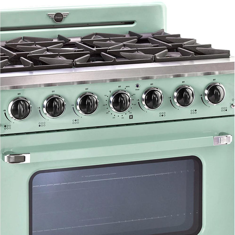 Unique Appliances 36-inch Freestanding Classic Retro Gas Range with Pro Convection UGP-36CR LG IMAGE 9