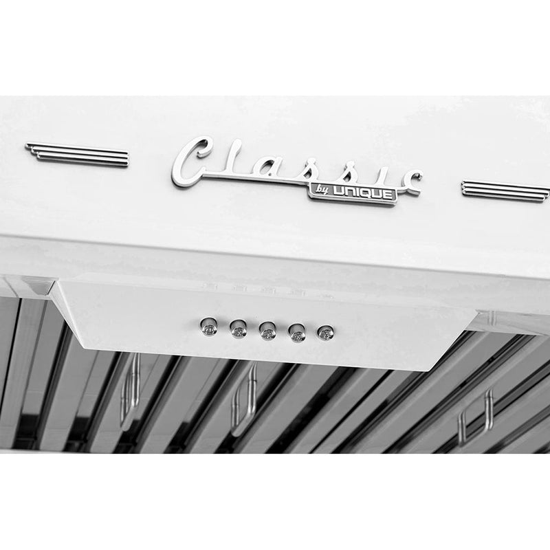 Unique Appliances 36-inch Classic Retro Range Hood UGP-36CR RH W IMAGE 3