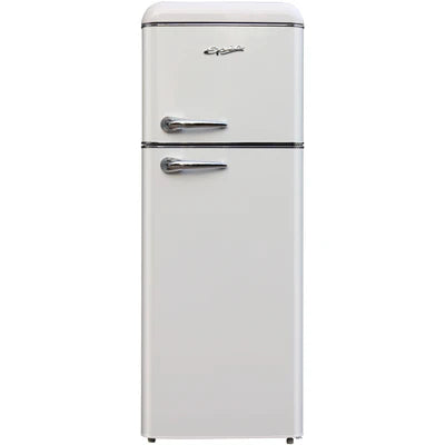 Epic 7.5cu Retro Apartment Sized Top Mount Fridge ERR82W - Scratch & Dent