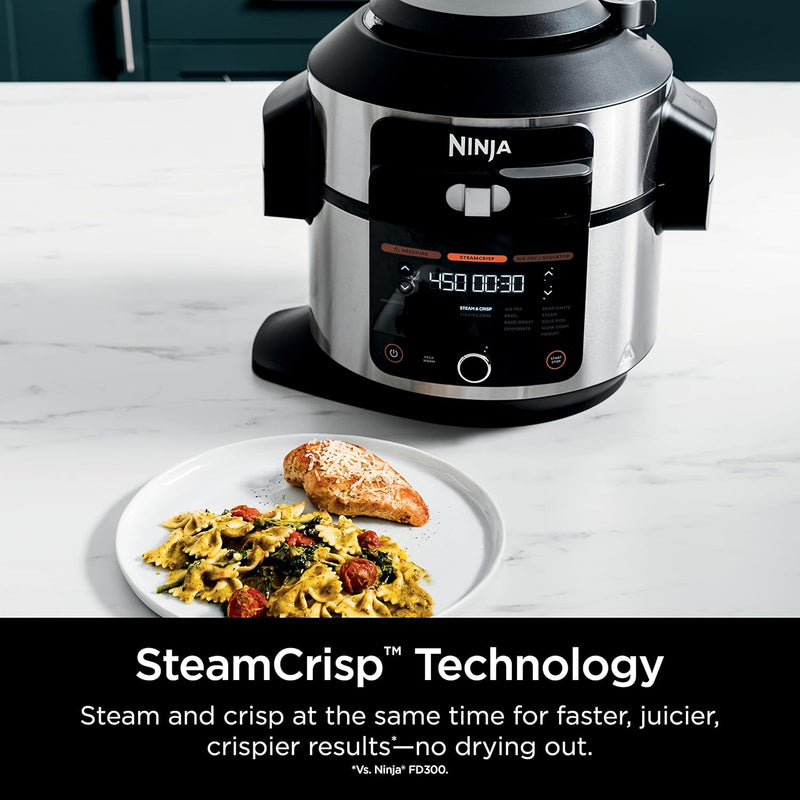 Ninja Foodi Pressure Cooker Steam Fryer with SmartLid OL500C Refurbished