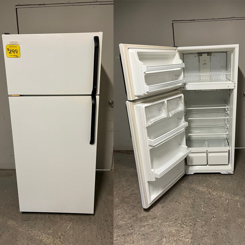 Used Kenmore White Top Mount Fridge