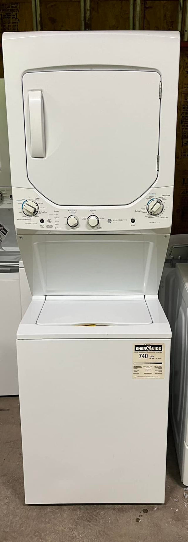 Used GE 24" Apartment Sized Gas Laundry Center CB1