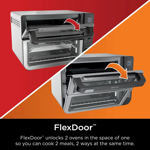 Ninja® 12-in-1 Double Oven with FlexDoor™ DCT401C - Refurbished