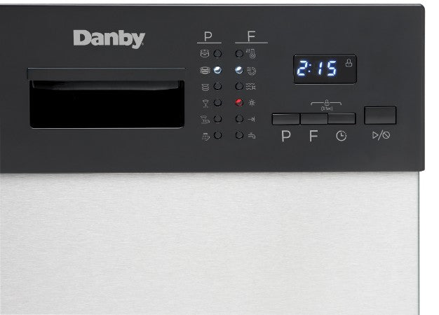 Danby 18" 52 dBA Built-In Dishwasher DDW1804EBSS - Scratch and Dent