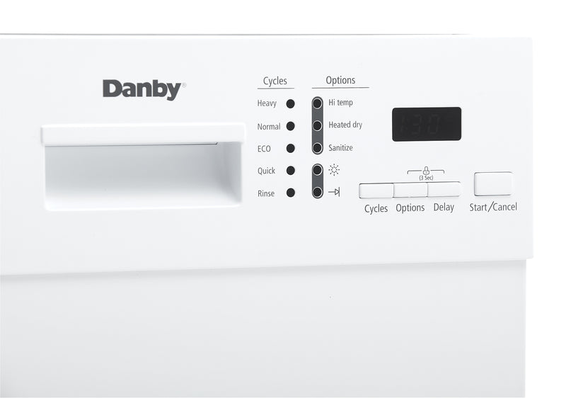 Danby 18" 52 dBA Built-In Dishwasher DDW1804EW - Scratch and Dent