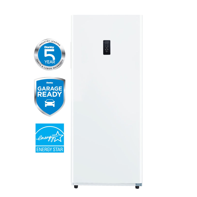 Danby 14 cu Upright Convertible Fridge / Freezer DUF140A1WDB - Scratch & Dent