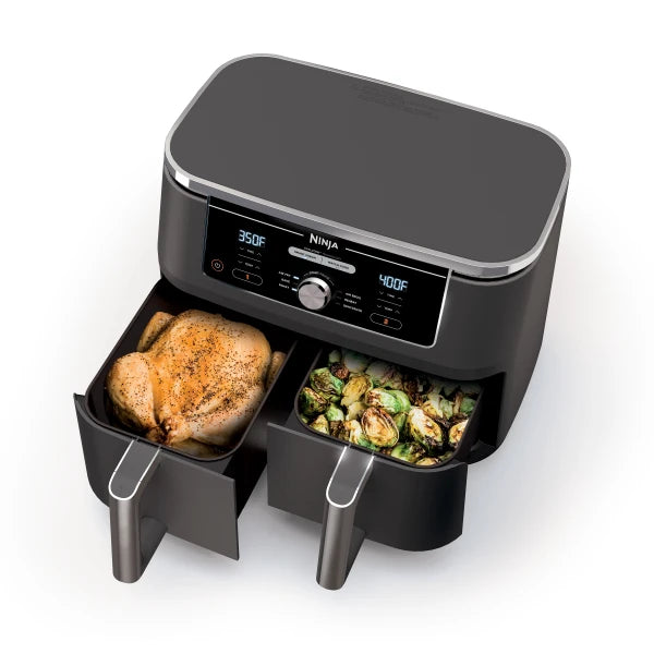 Ninja® Foodi® 6-in-1 10-qt. XL 2-Basket Air Fryer with DualZone™ Technology DZ401 - Refurbished