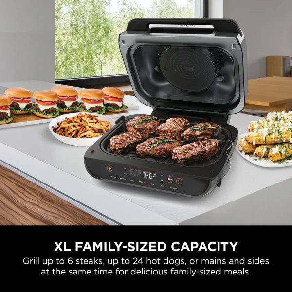 Ninja Foodi Smart XL popular 6-in-1 Indoor Grill with 4-qt Air Fryer, Roast, Bake, Broil