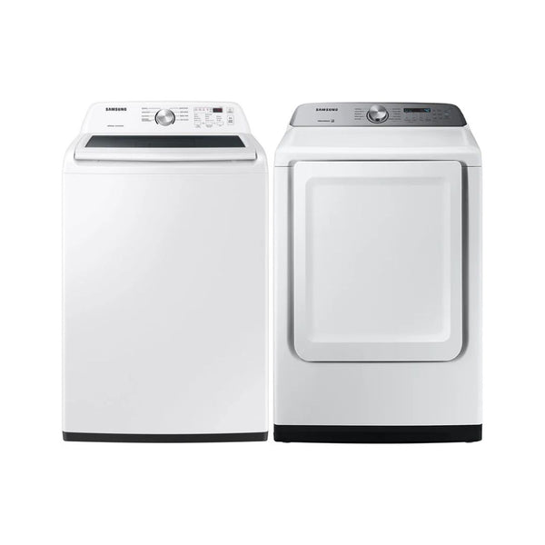 Samsung Top Load Laundry Set WA44A3205AW, DVE50T5205W/AC - Refurbished SET30