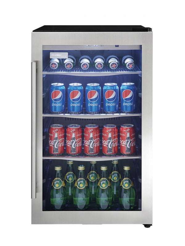 Danby 4.3 cu 88 Can Capacity Beverage Center DBC434A1BSSDD - Scratch and Dent