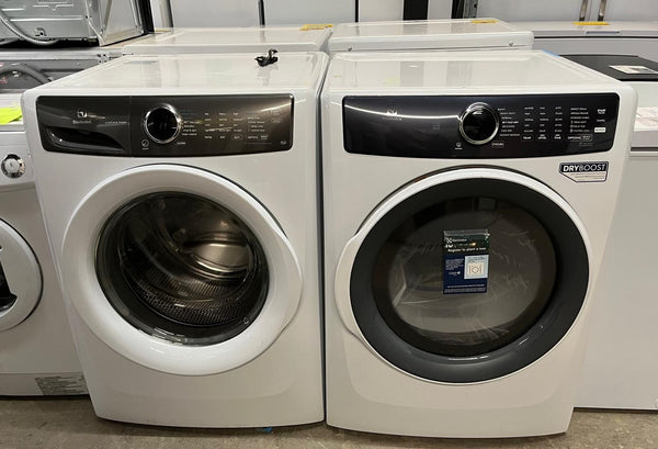 Electrolux White Front Load Laundry Set (Natural Gas) - ELFW427UIW, ELFG7437AW