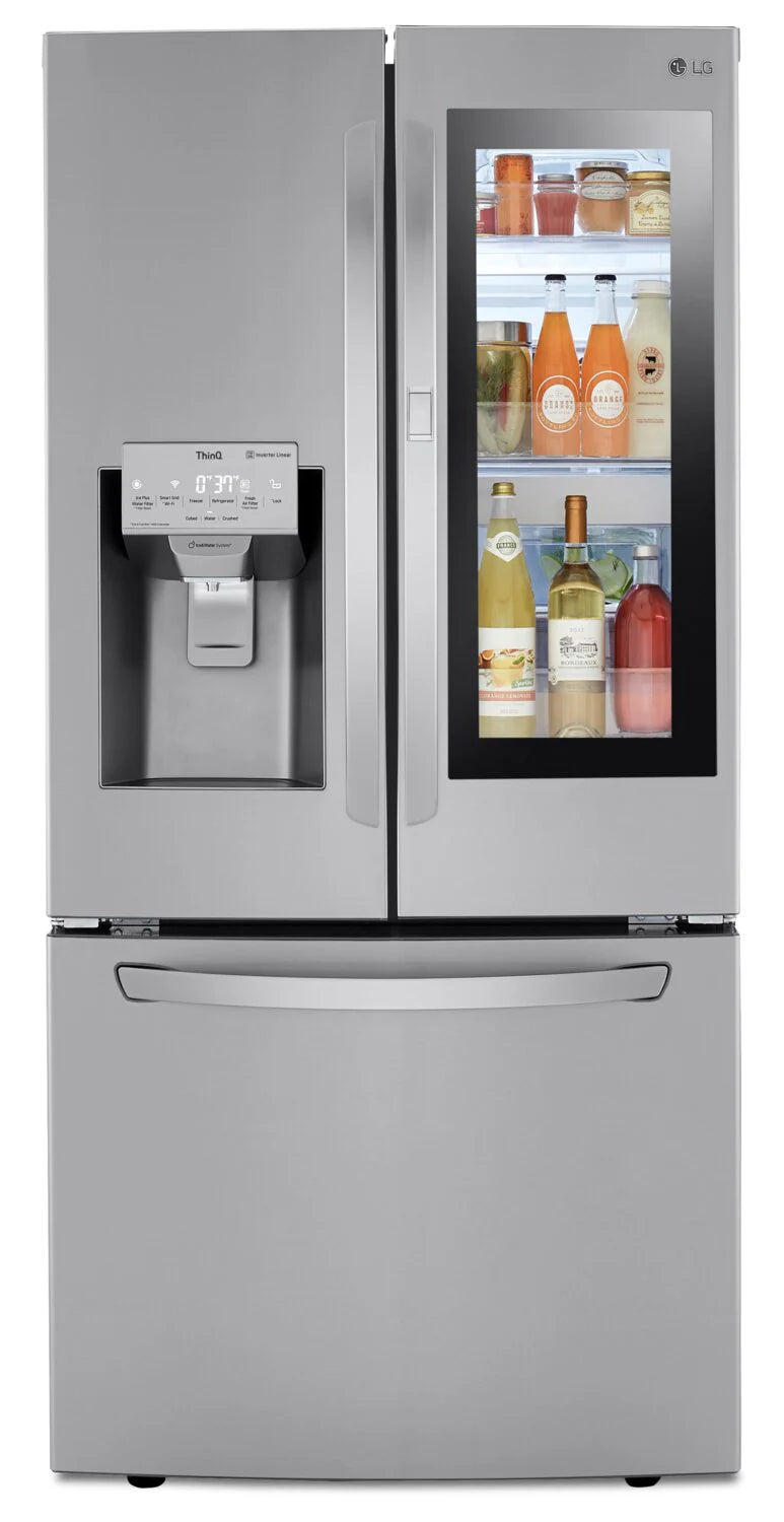 LG 33 inch 24 cu Smart French Door Fridge LRFVS2503S - Refurbished